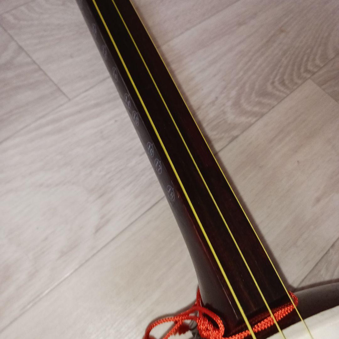 三味線 ケース付 紫檀 細棹 お稽古