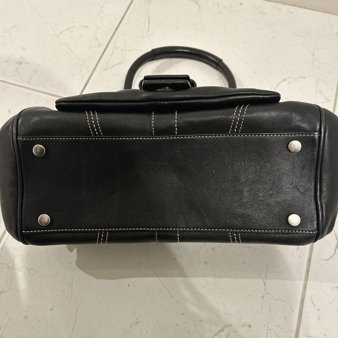 COACH コーチハンドバッグ　ソーホーレザーサッチェル　ブラック　黒　8A10