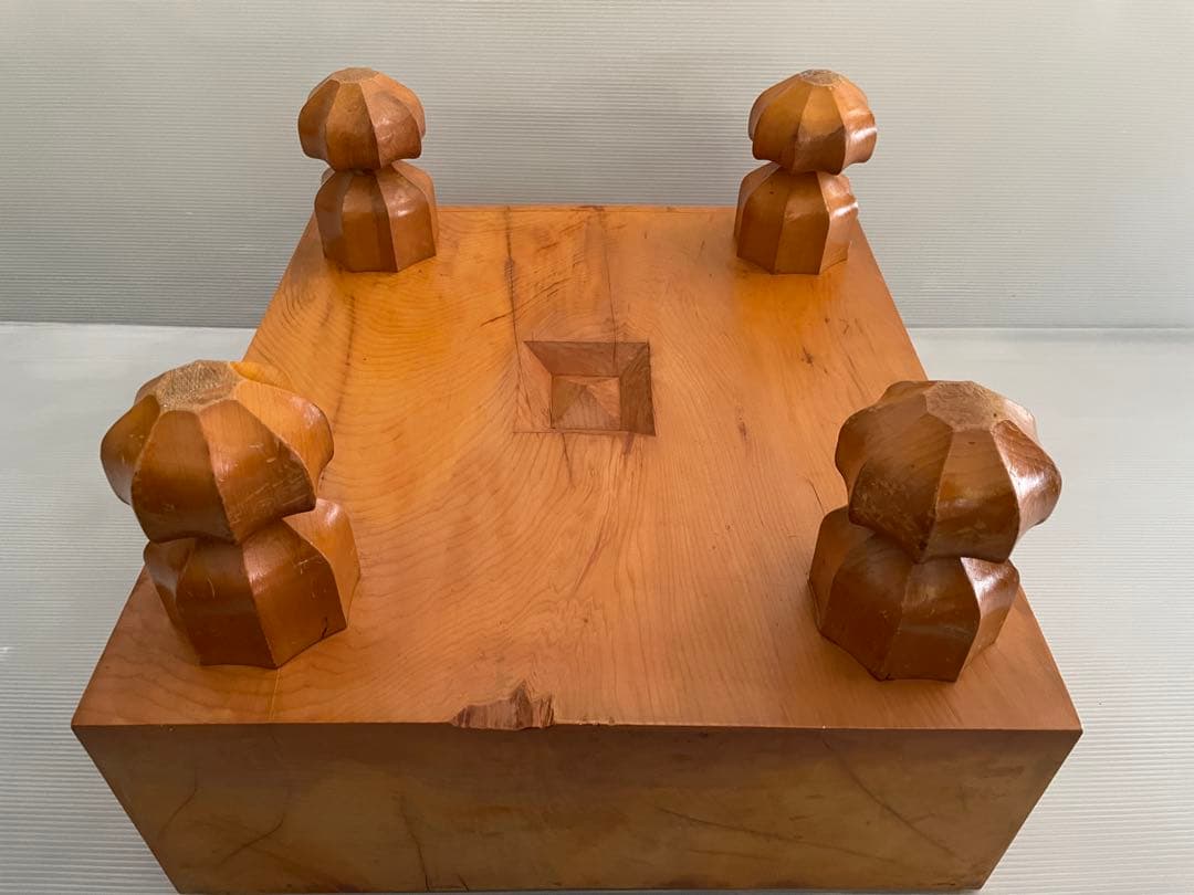 囲碁盤 碁盤 本榧 厚さ15.4cmへそ 脚付き