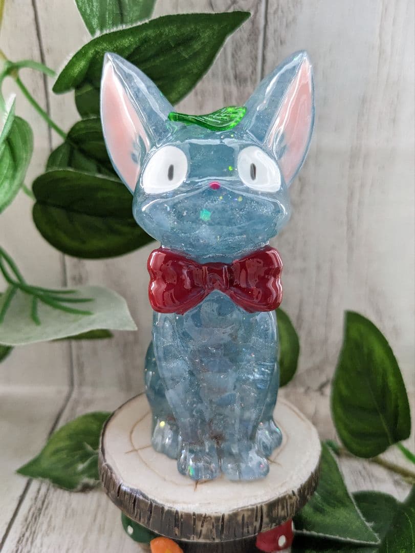 【ゼロ】ミニサイズ！ラピスラズリの蝶ネクタイねこちゃん形オルゴ☆他８点