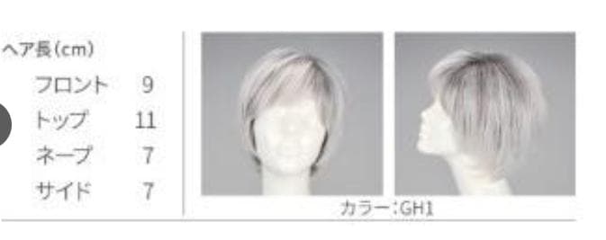 ジュデポン　GW01　人工スキン内蔵　アクティブショート　グレーヘアー