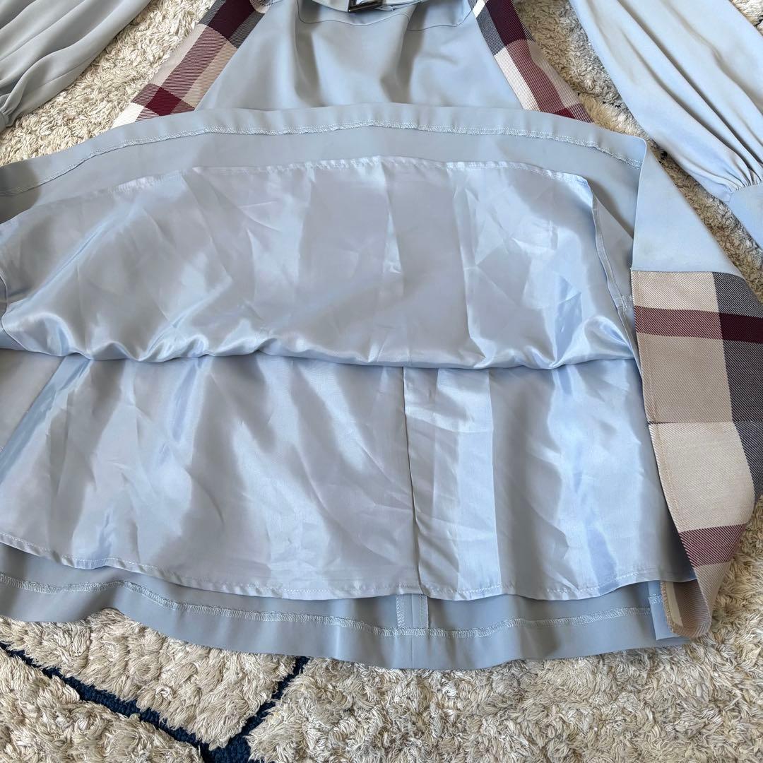 【極美品✨】ブルーレーベルクレストブリッジ　切替ワンピース　チェック　ベルト