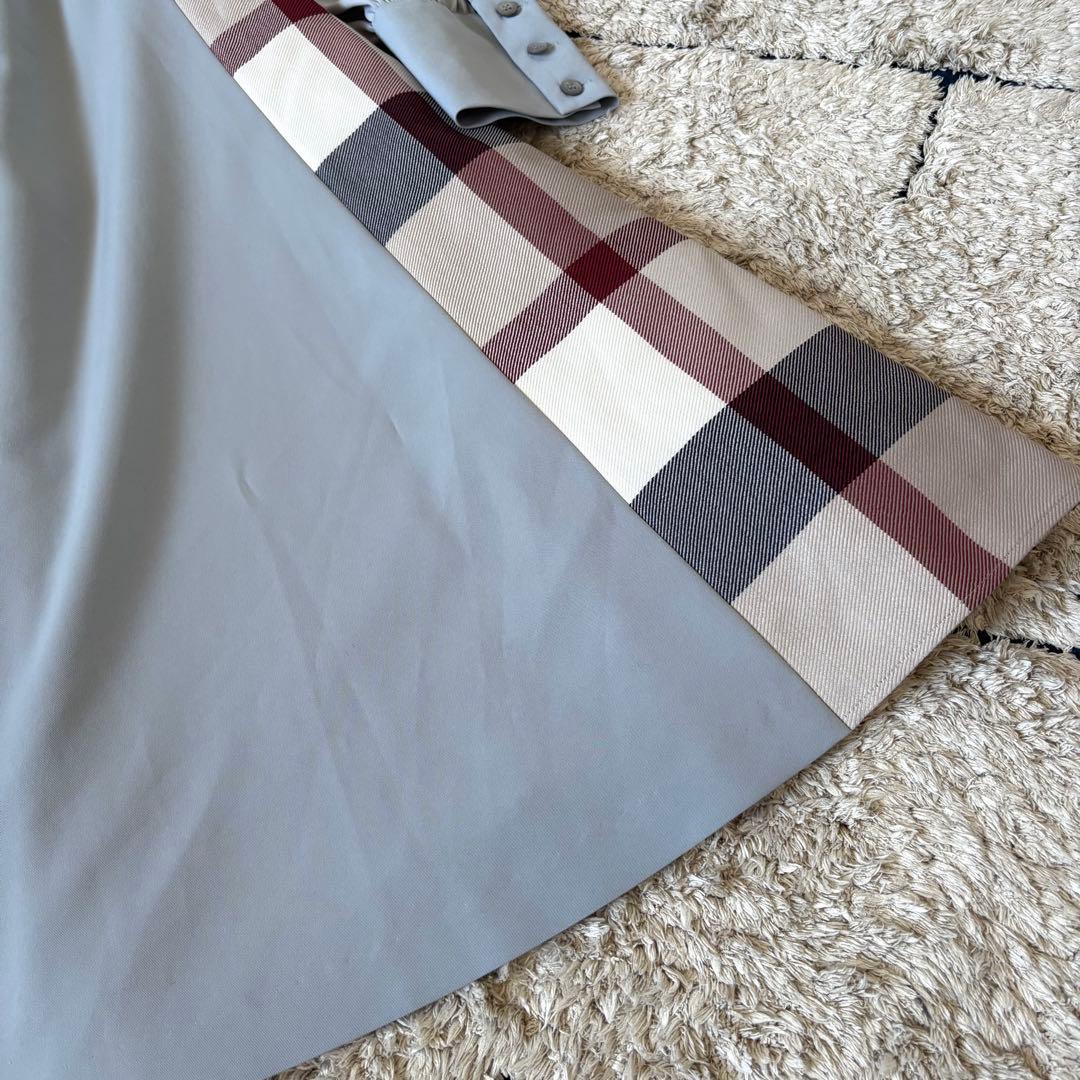 【極美品✨】ブルーレーベルクレストブリッジ　切替ワンピース　チェック　ベルト