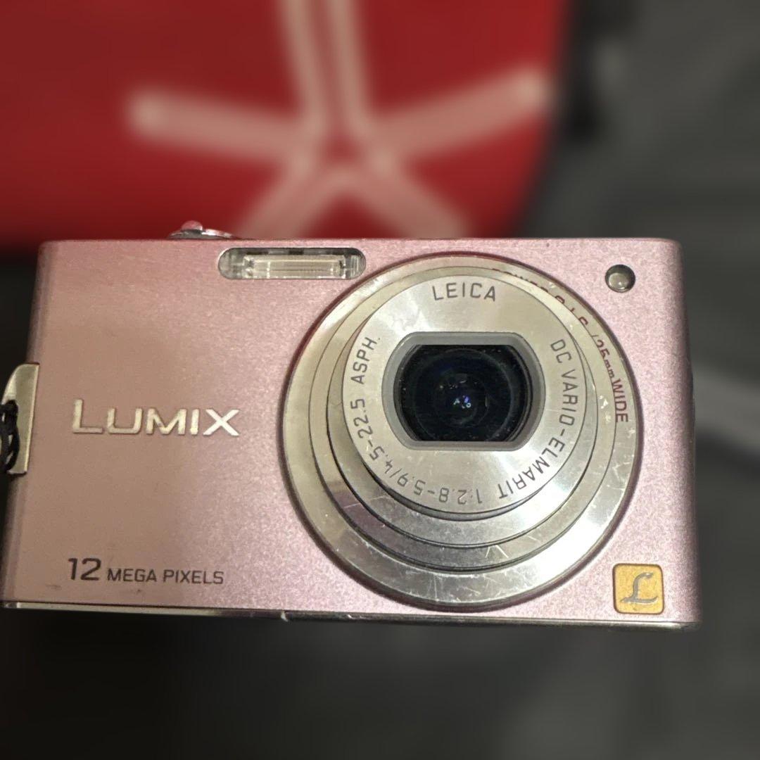 美品！パナソニック LUMIX DMC-FX60 デジカメ　ピンク　充電池2個付