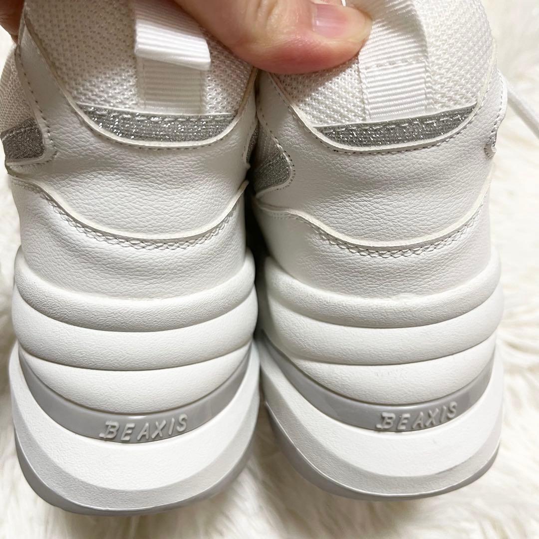 美品 ビーアクシス BEAXIS コアスニーカー ダンベルインソール M