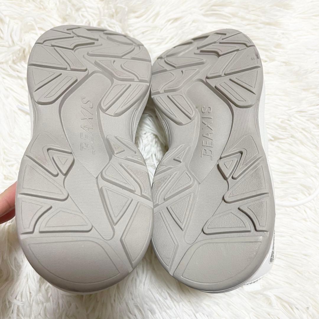 美品 ビーアクシス BEAXIS コアスニーカー ダンベルインソール M