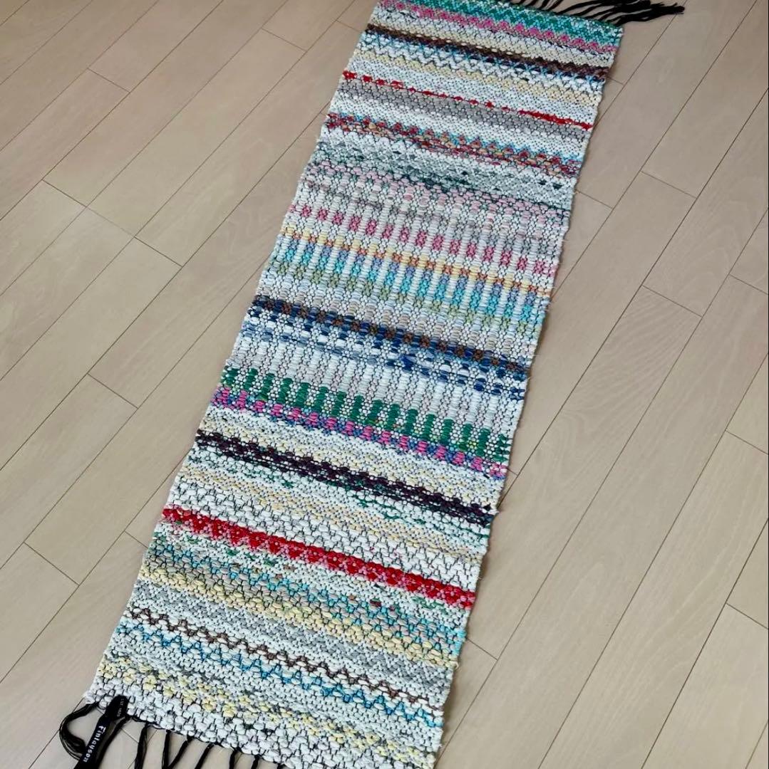 フィンランド　トラースマッタ　裂き織り