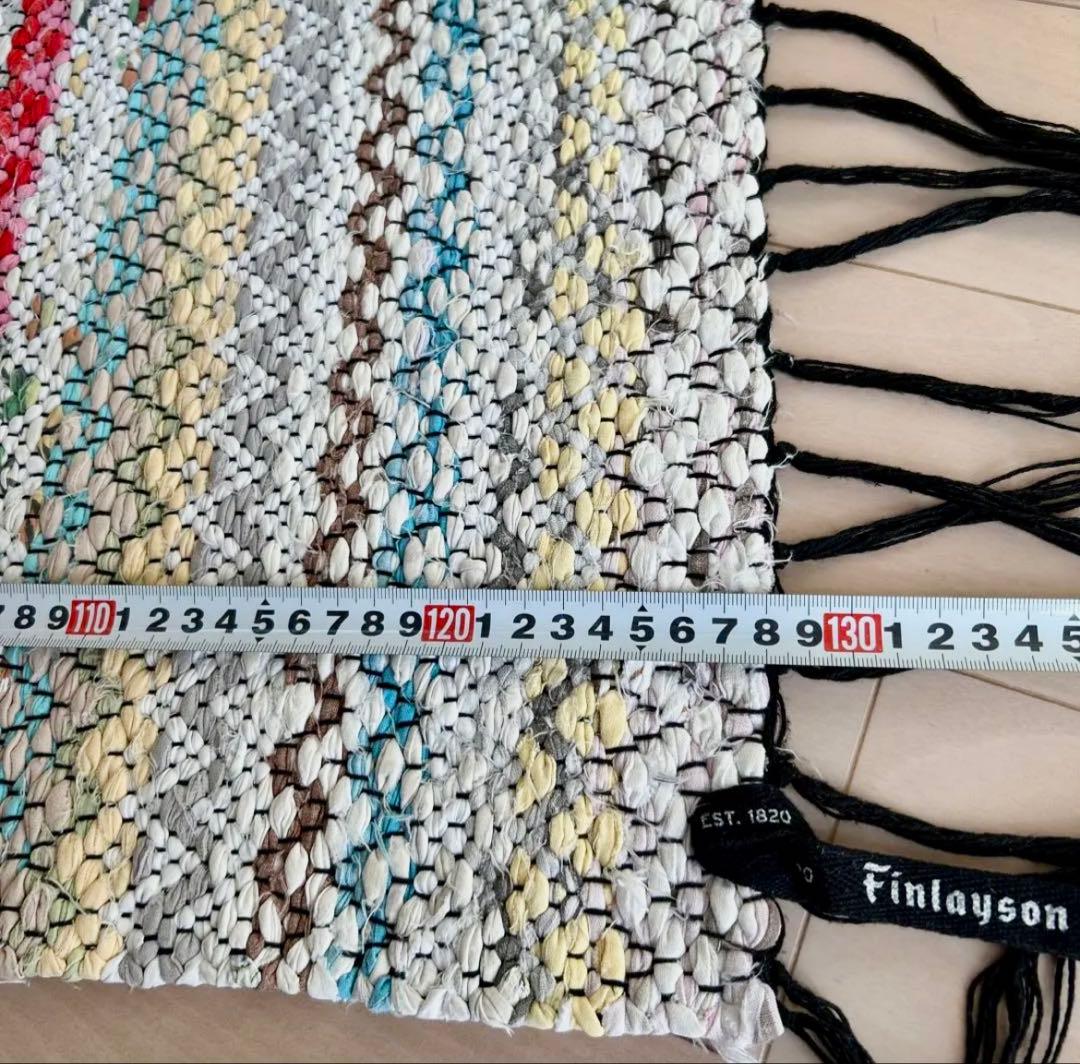 フィンランド　トラースマッタ　裂き織り