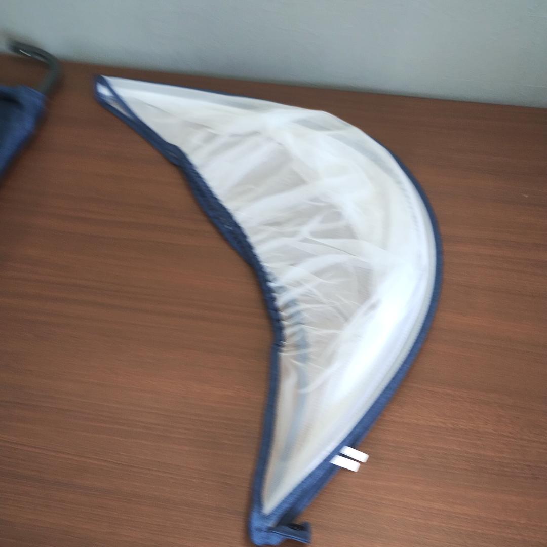 美品　Maydolly 　折りたたみ式　ベビーベッド ネイビー