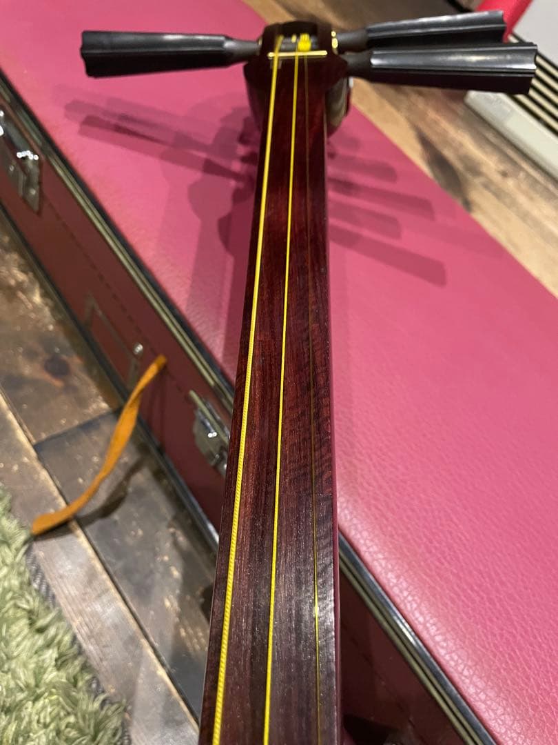 フルオーダー　津軽三味線　紅木金細　子持綾杉胴　セット