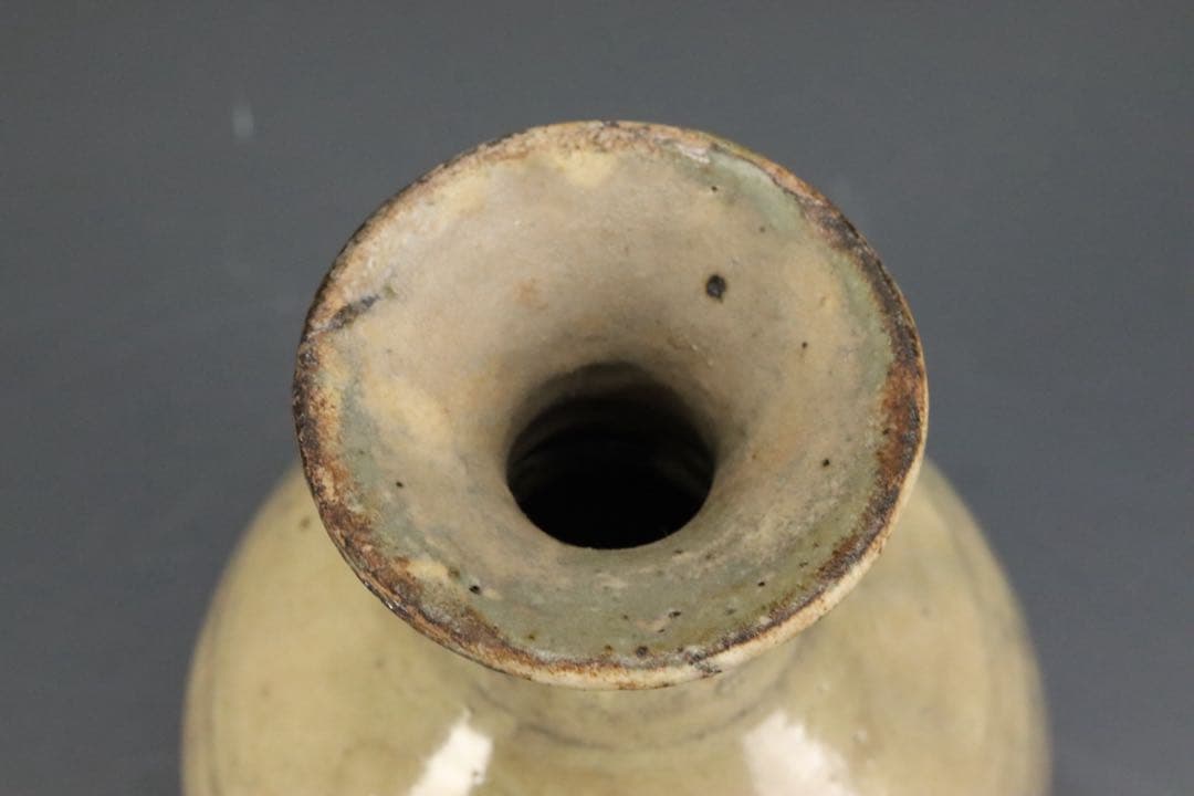 本物保証 北大路魯山人 鶏龍山土 粉吹手徳利 黒田陶々庵識箱