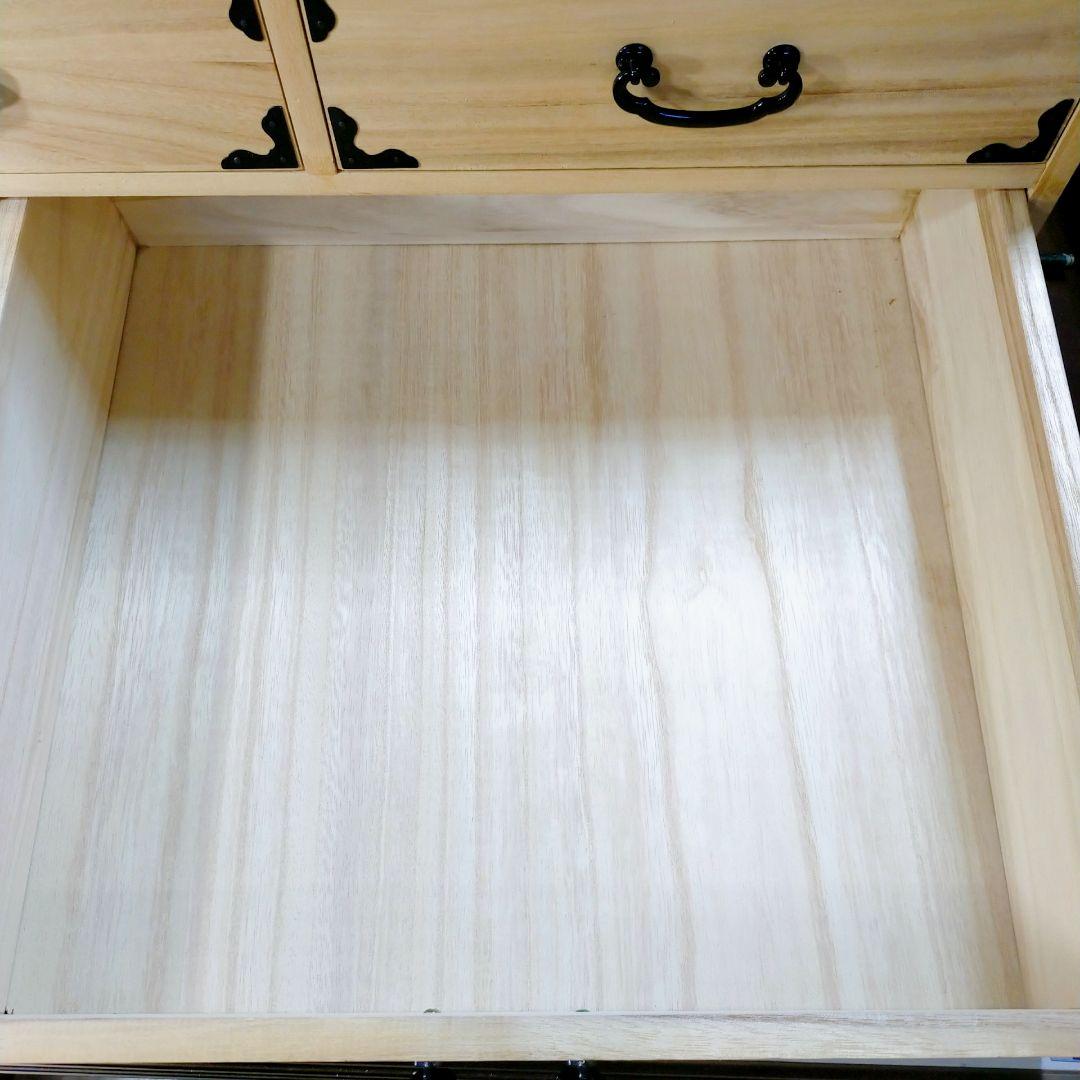 [りんごの花]ヴィンテージ 桐箪笥 天然木 整理箪笥 木製 和タンス