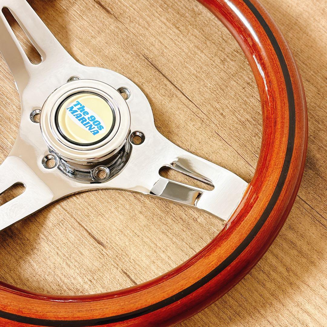 ウッドハンドル　ウッドステアリング　小径　29Φ USDM 旧車　アメリカン