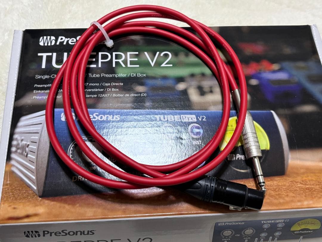 PreSonus TUBE PRE 2 ＋ XLRメス-ステレオフォン