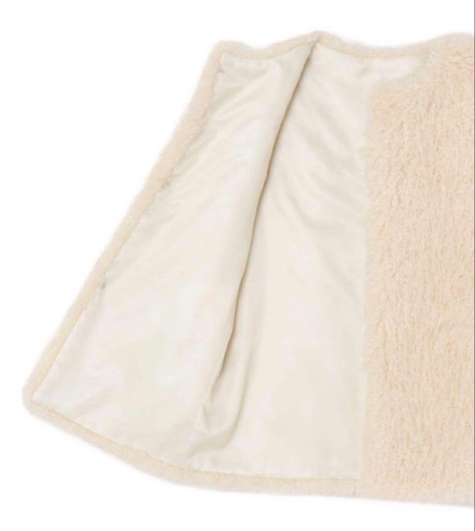 ANAYI ☆2023AWフェイクファージレ　オフホワイト