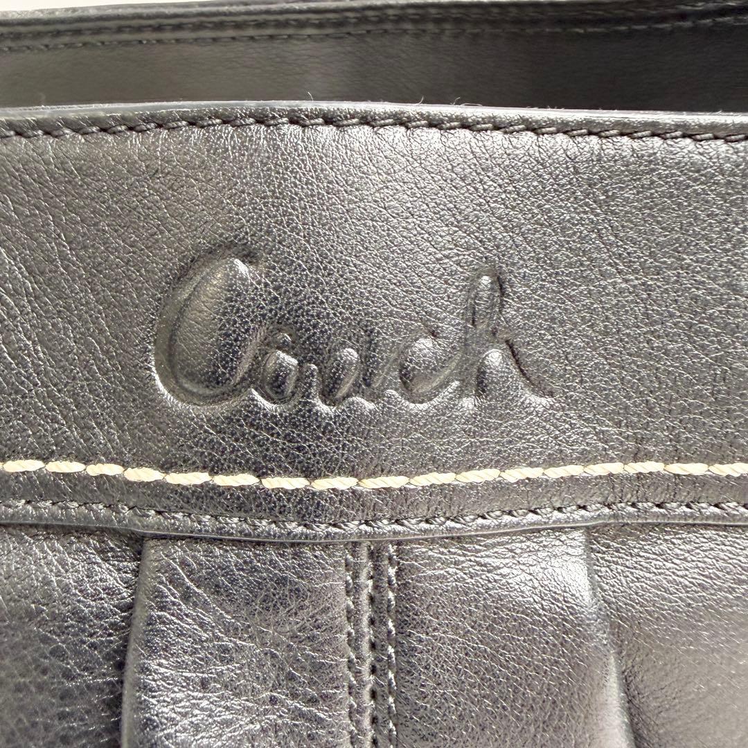 バッグ coach hand bag leather soho black y2k