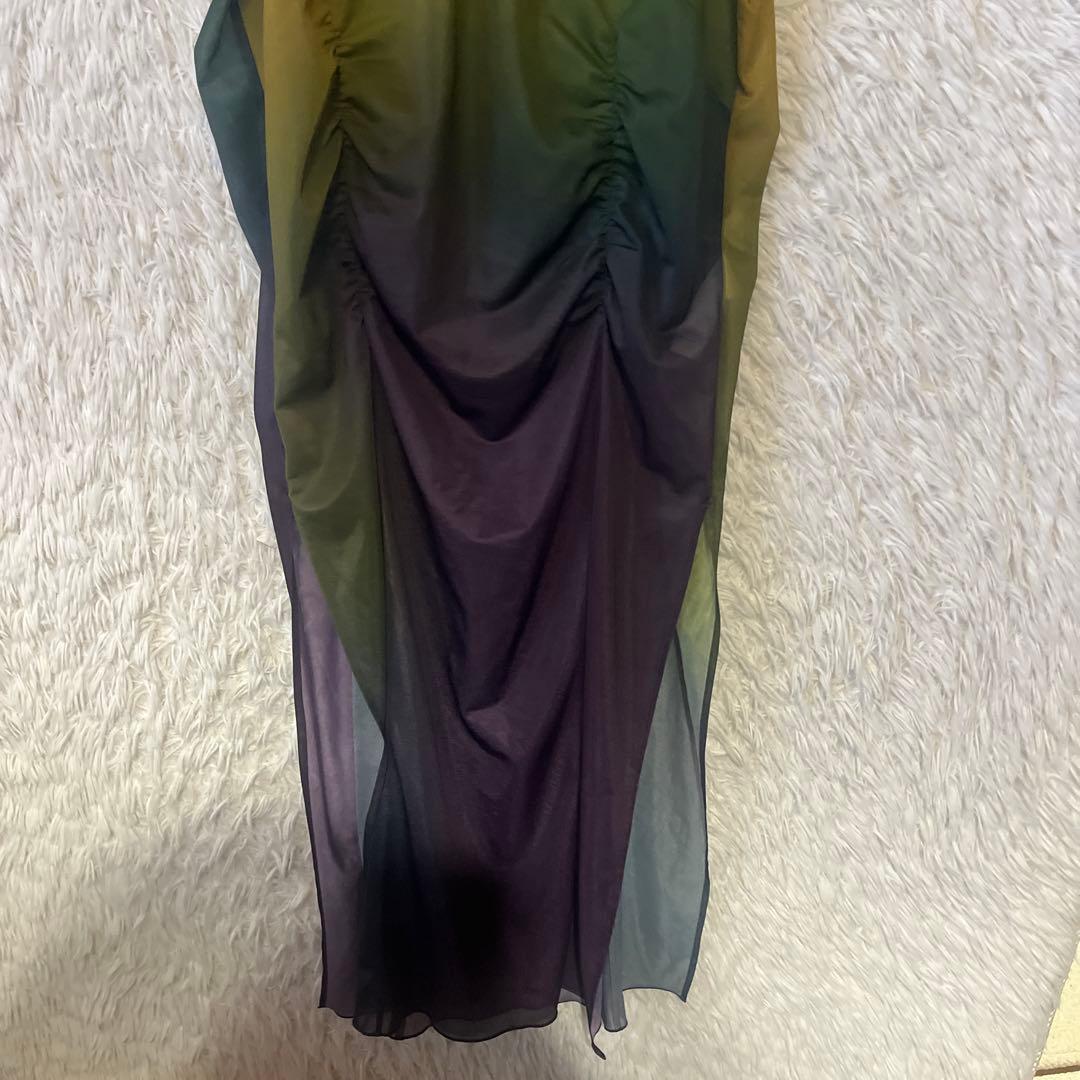 トップス Ameri MEDI GRADIENT SHEER SET TOP M