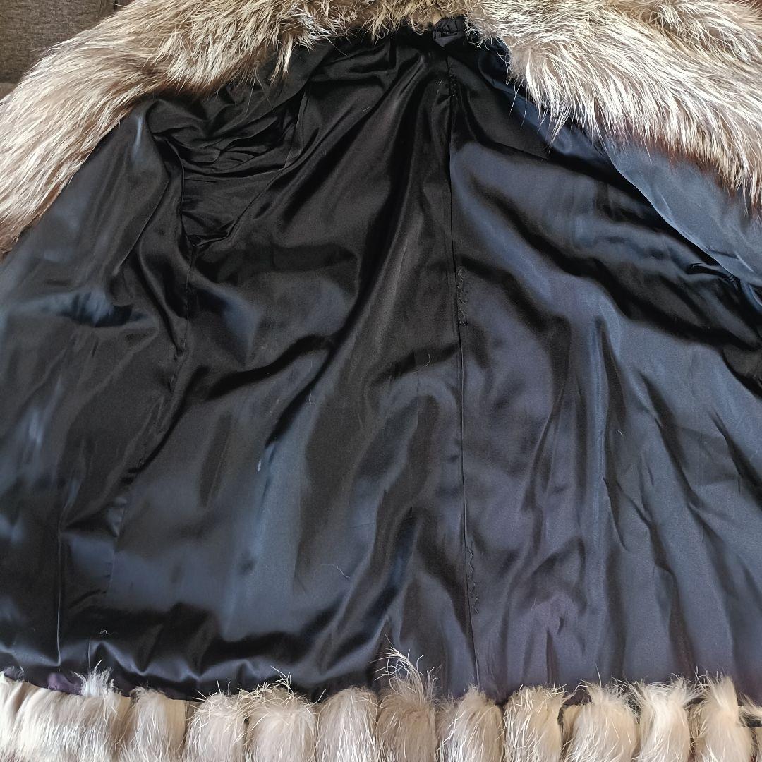 グレー系ファーコート ショート丈