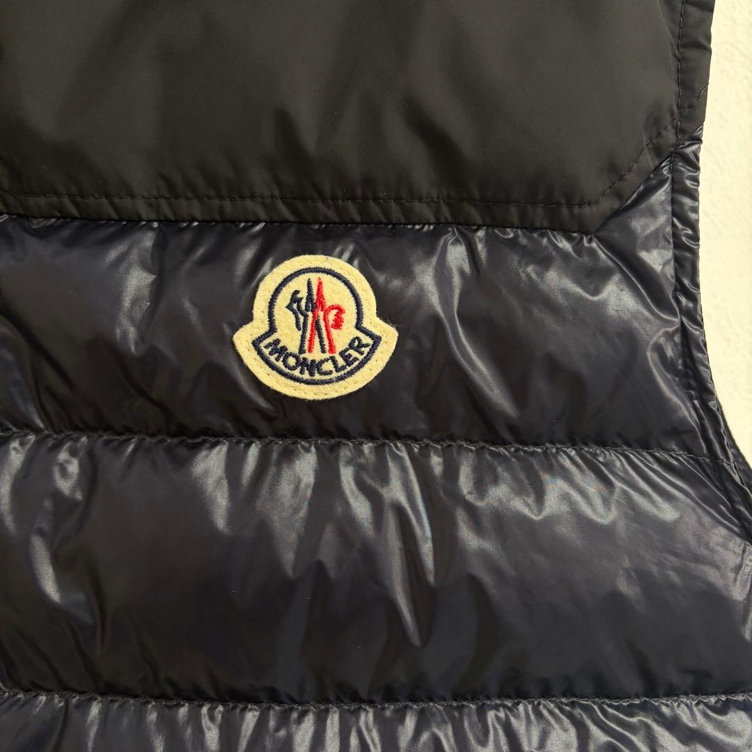 【美品サイズ3】モンクレール ORTAC GILET ダウンベスト ネイビー 黒