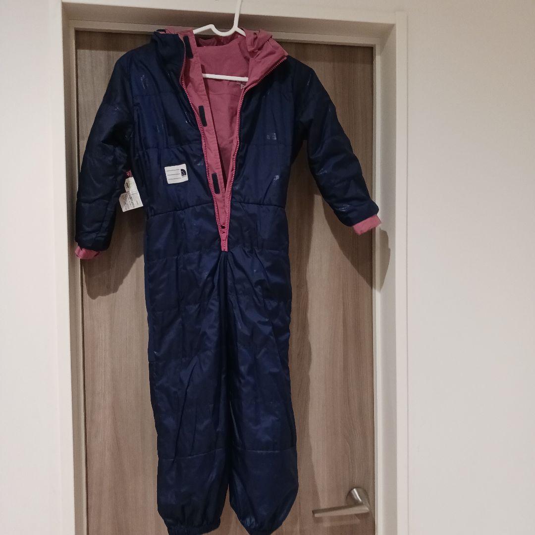 ノースフェイス　 スノーウェア110cm つなぎ　ピンク　女の子