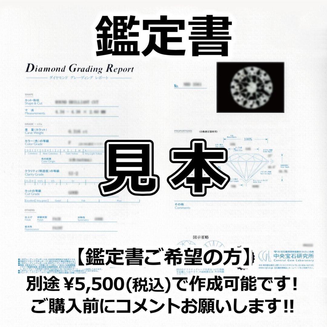 PT天然ダイヤモンド片耳ピアス 計0.185ct ソーティング付き