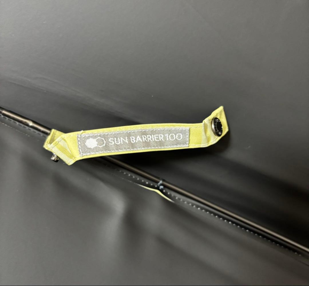 サンバリア100 長傘 Mサイズ チェック イエロー 竹手元