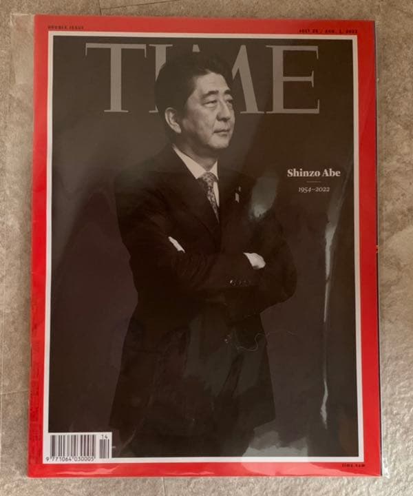 TIME 英語版　安倍元首相表紙号