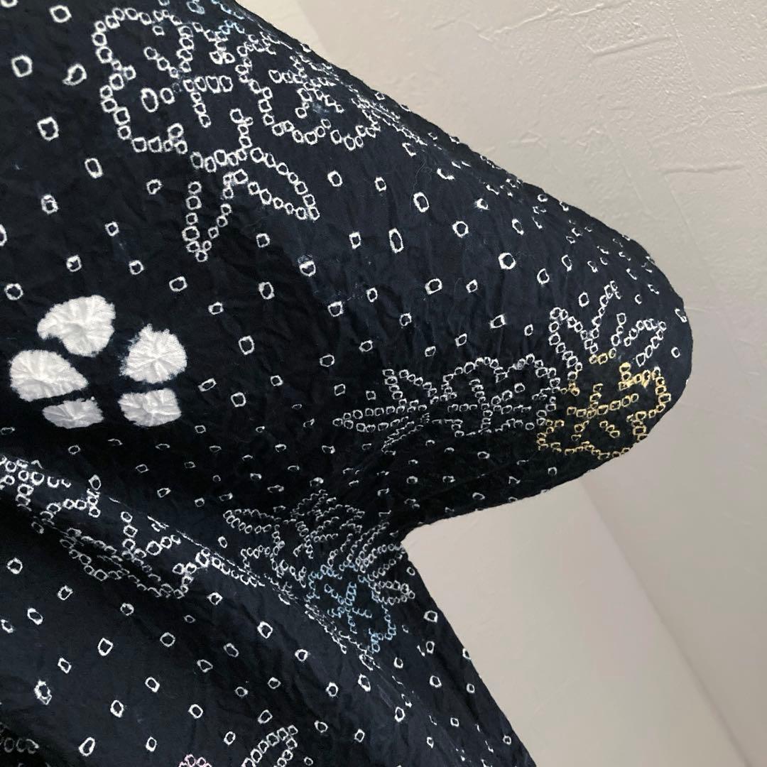 浦島太郎 やまと誂　有松絞り浴衣　手縫い　上質　No.2-w-18