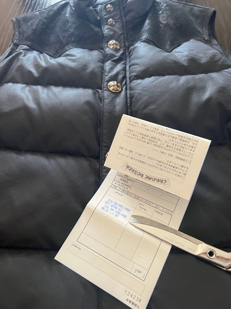 CHROME HEARTS PUFFY WSTRN クロムハーツ　ダウンベスト