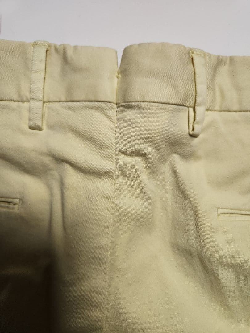 【新品】PT01　EVO　ビームスF別注　コットン　ストレッチ　黄　46　春夏