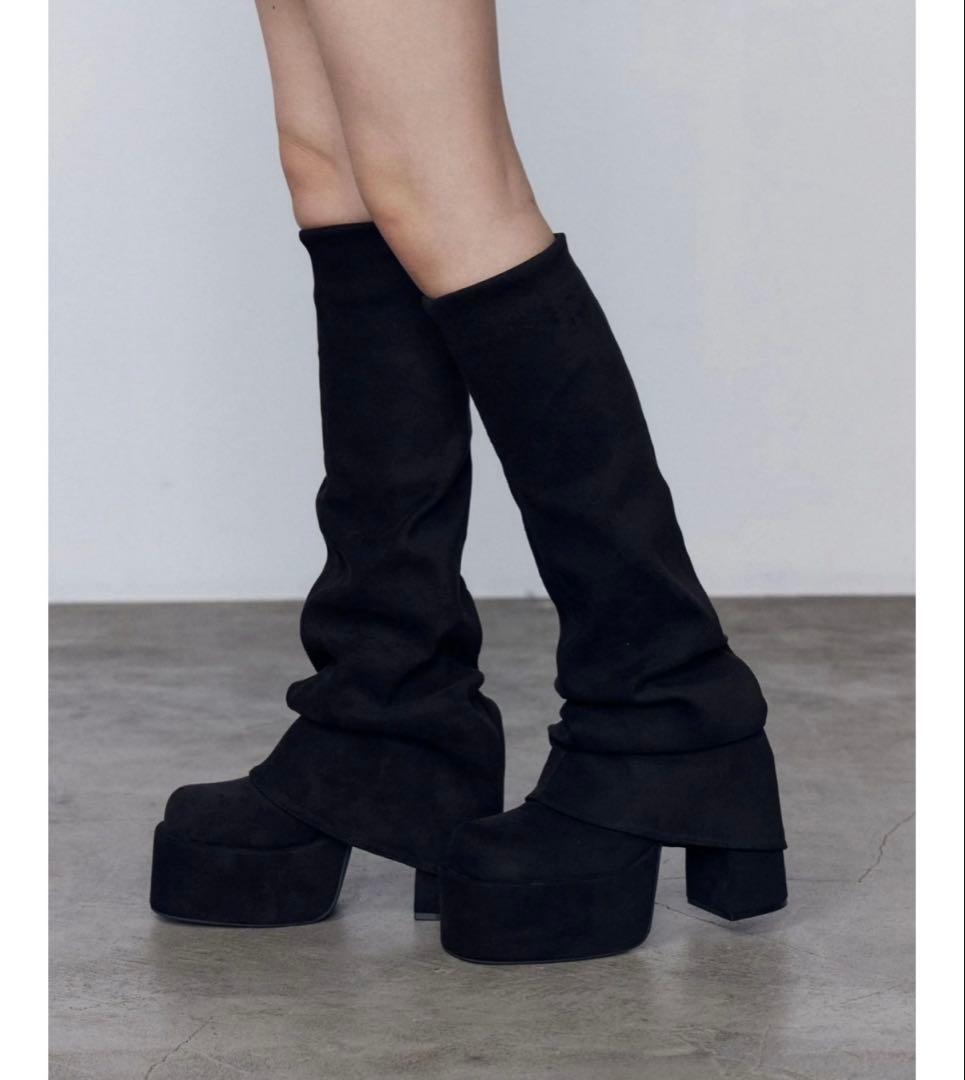 ルーズフレアカバーフィットブーツ