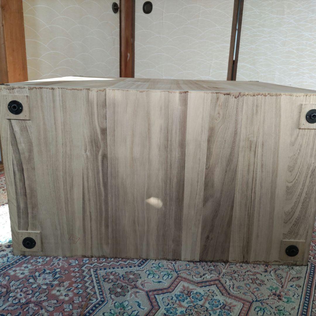 桐　押入れ収納たんす　引き出し３段　タテ型