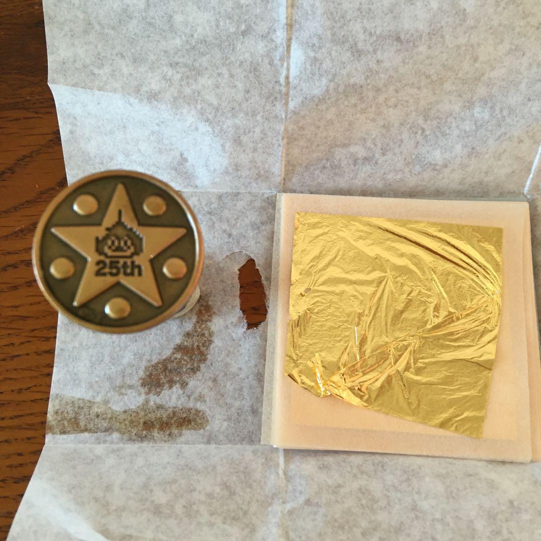 特製　24金　純金箔貼り仕上げ　1/1スケール　ロトのしるし&ちいさなメダル