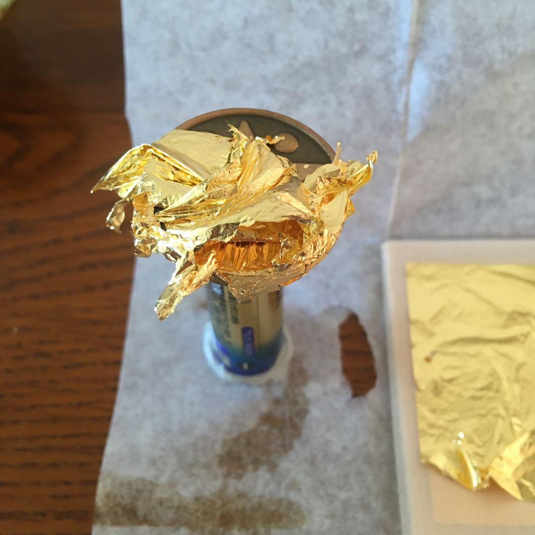 特製　24金　純金箔貼り仕上げ　1/1スケール　ロトのしるし&ちいさなメダル