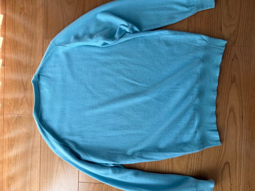 70年代 スコットランド製 バランタイン カシミヤニット ティファニーブルー