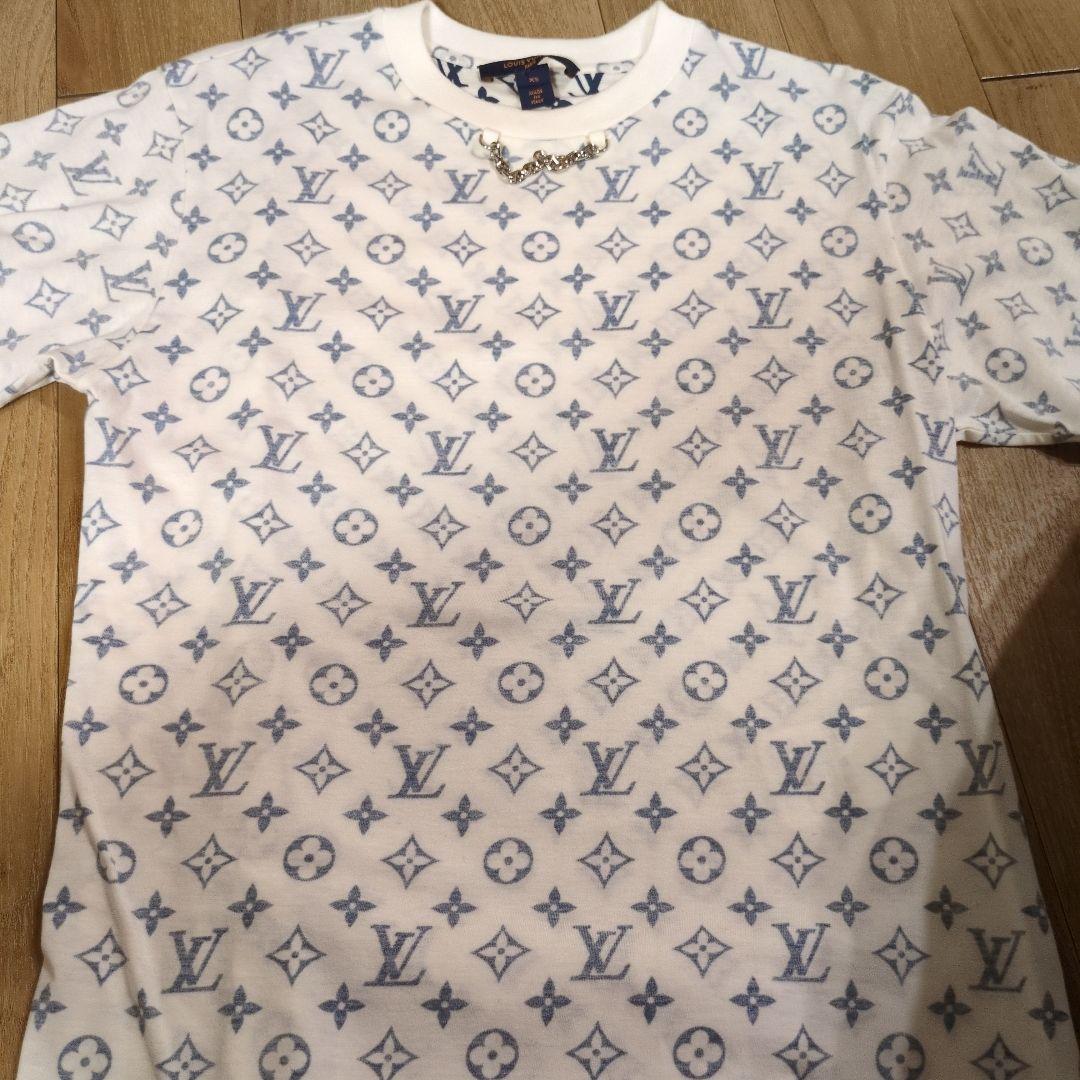 【新品】ルイヴィトン　エスカルプリンテッド　モノグラム　Tシャツ　チェーン