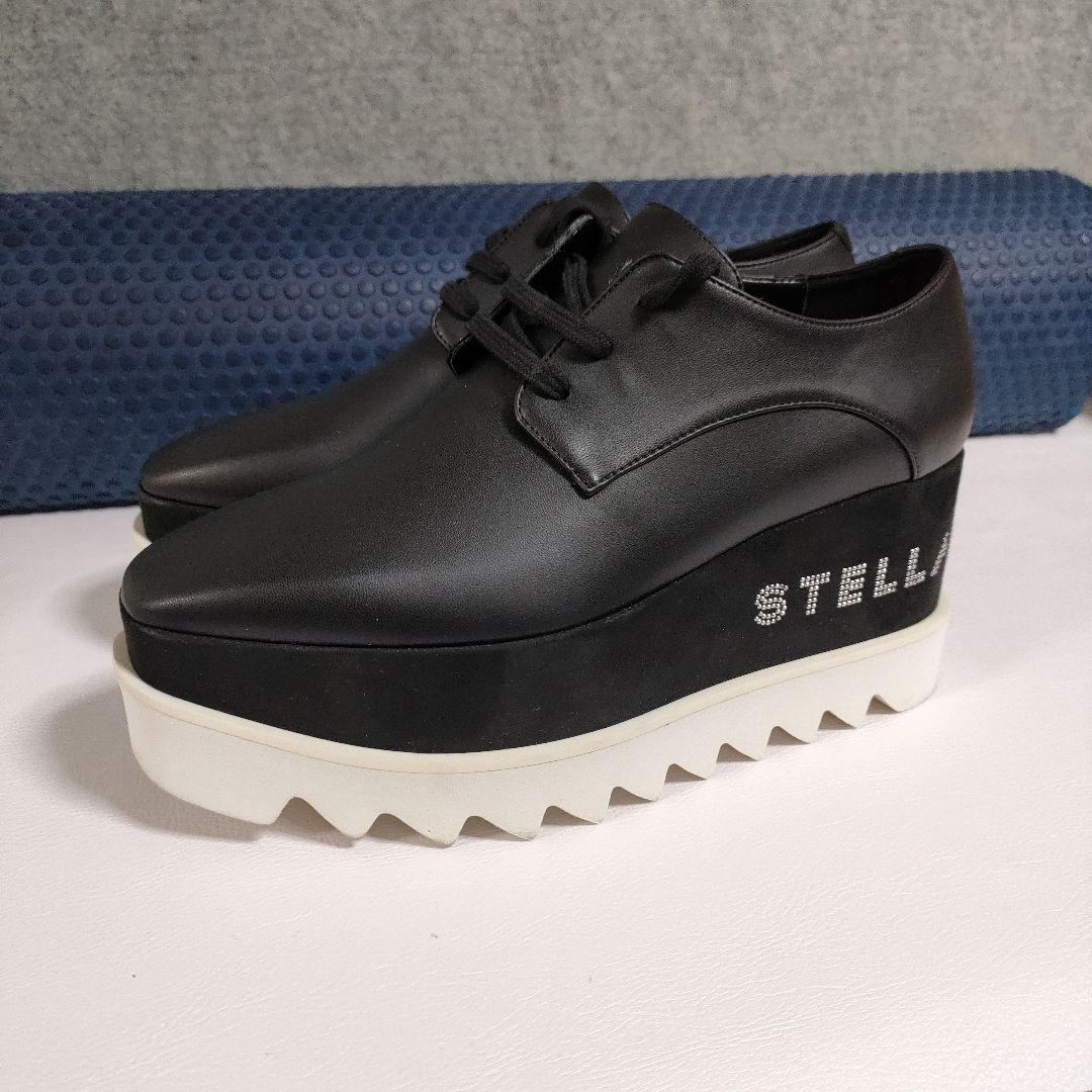 エメラルド号　箱袋カード有り　36サイズステラマッカートニー厚底エリス黒