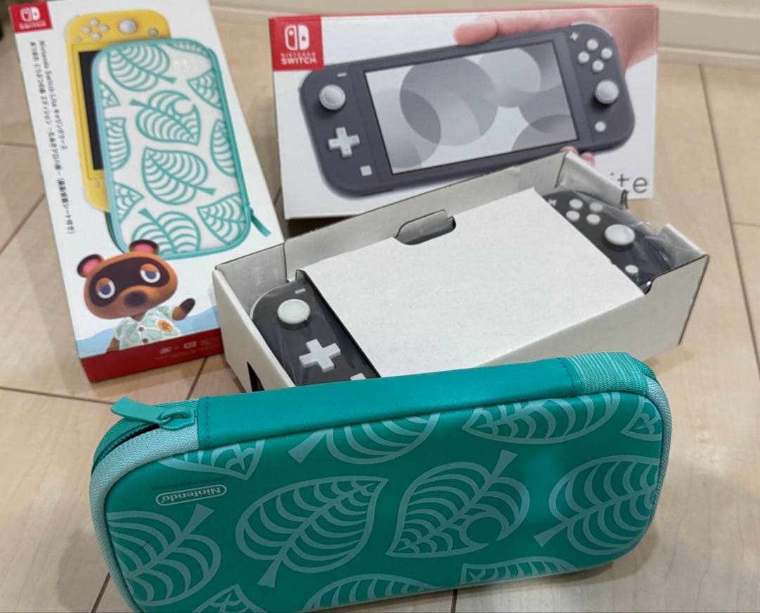 Nintendo Switch Lite グレー 収納ケース付き