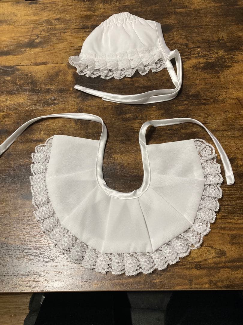 赤い刺繍着物 お宮参り用品【おまけ付き】