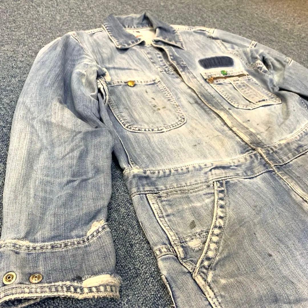 Lee デニムオーバーオール ブルー 古着 ビンテージ vintage