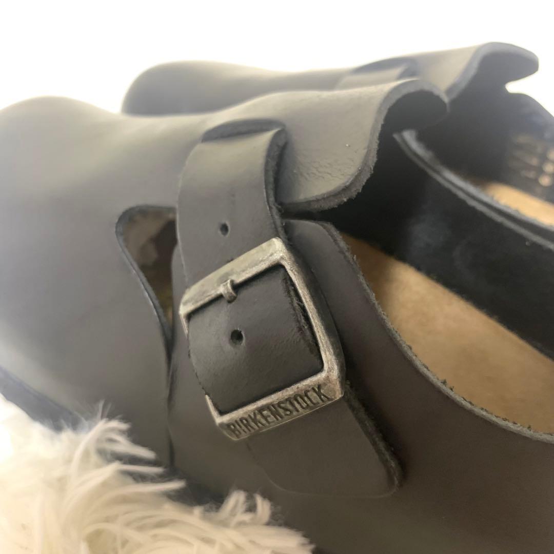 ビルケンシュトック　ロンドン　サボ　レザー　コンフォート　22.5cm 黒