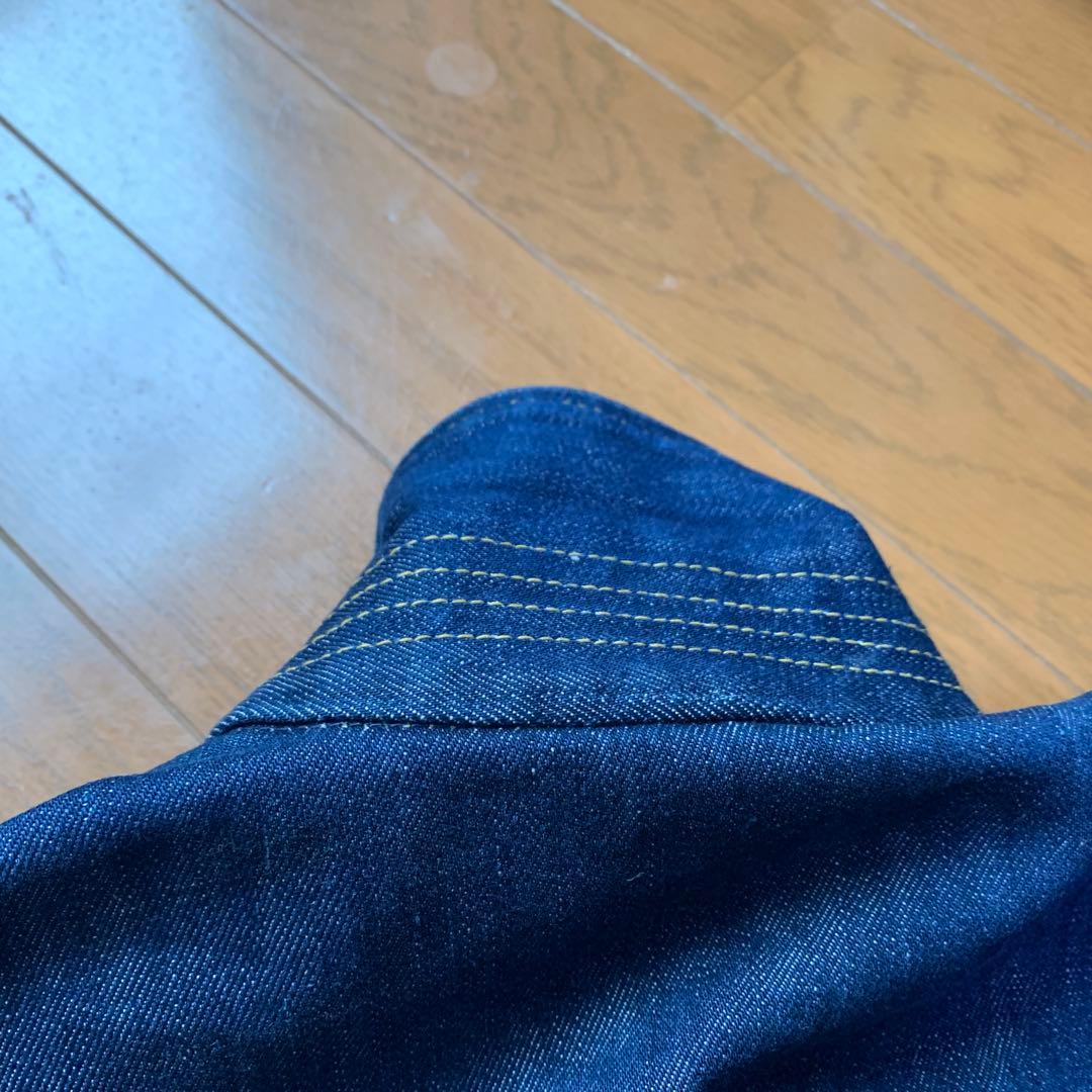 美品◎ユーロ Lee 101J デニム Gジャン 濃紺 XL