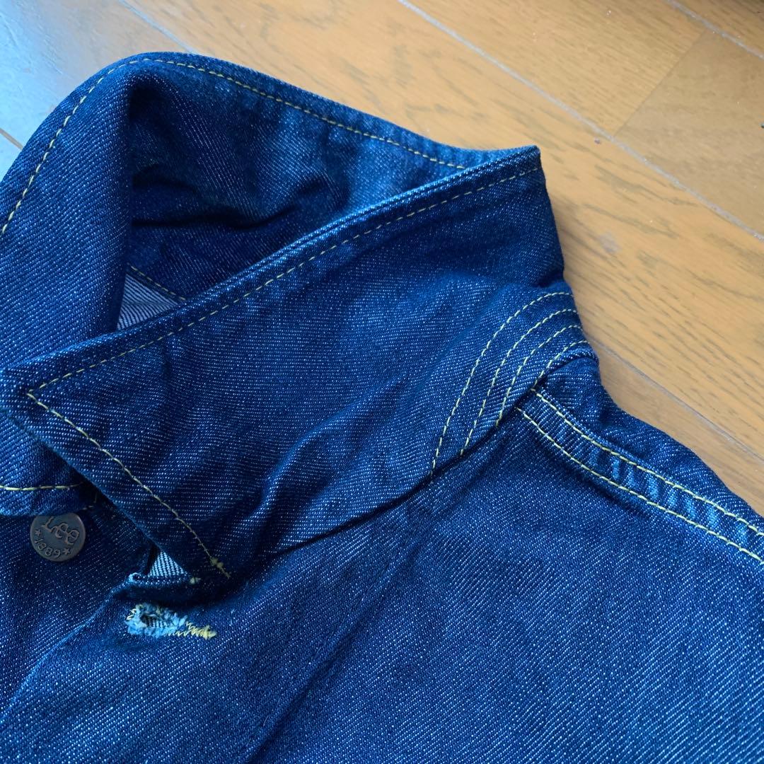 美品◎ユーロ Lee 101J デニム Gジャン 濃紺 XL