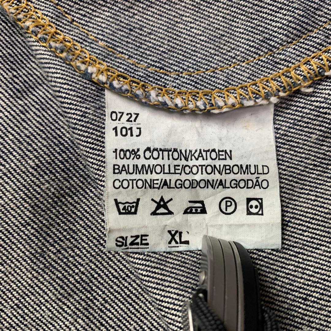 美品◎ユーロ Lee 101J デニム Gジャン 濃紺 XL