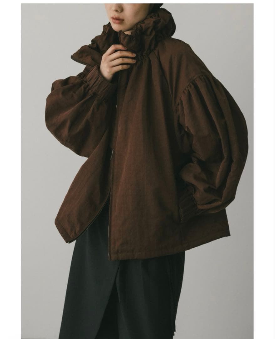 スタイルミキサー　ギャザーネックブルゾン ブラウン　新品未使用