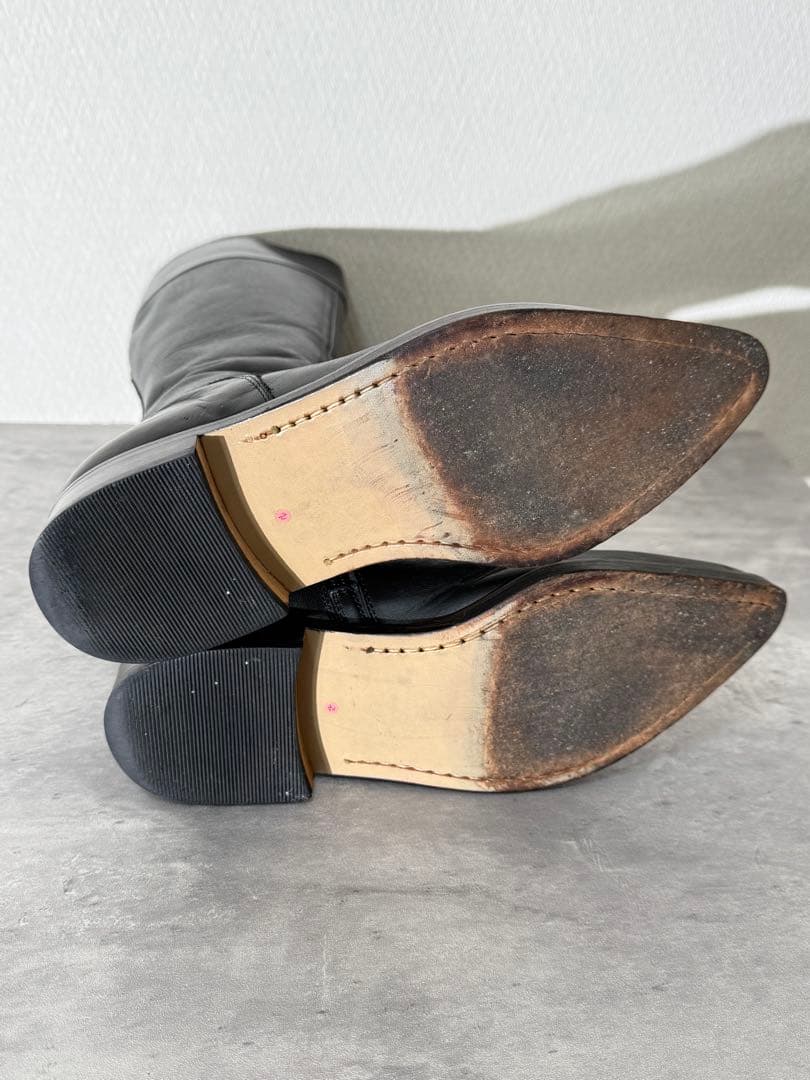 ヨウジヤマモト 03aw ロングレザーブーツ