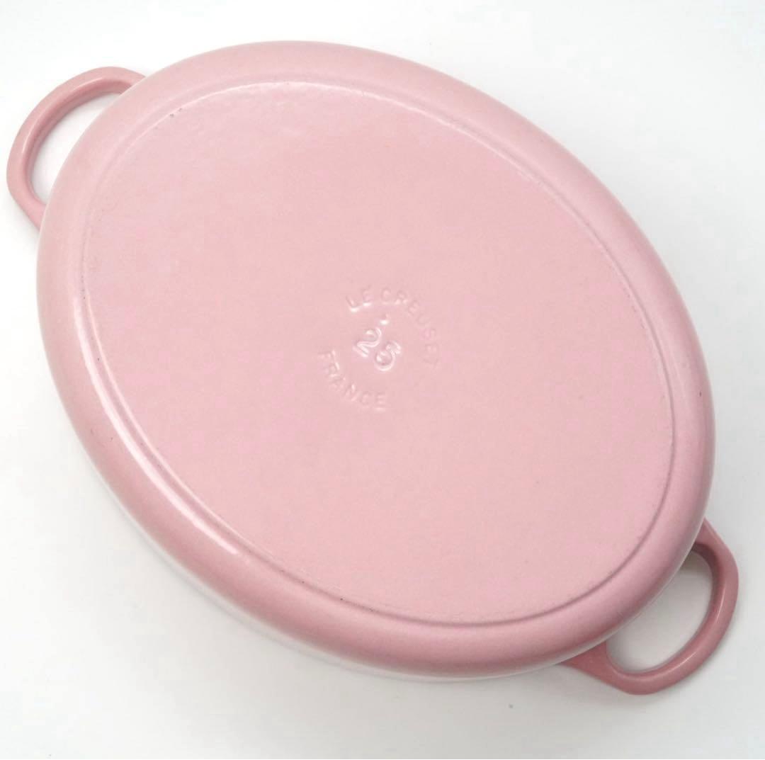 【美品】LE CREUSET　ココット オーバル シフォンピンク　25cm