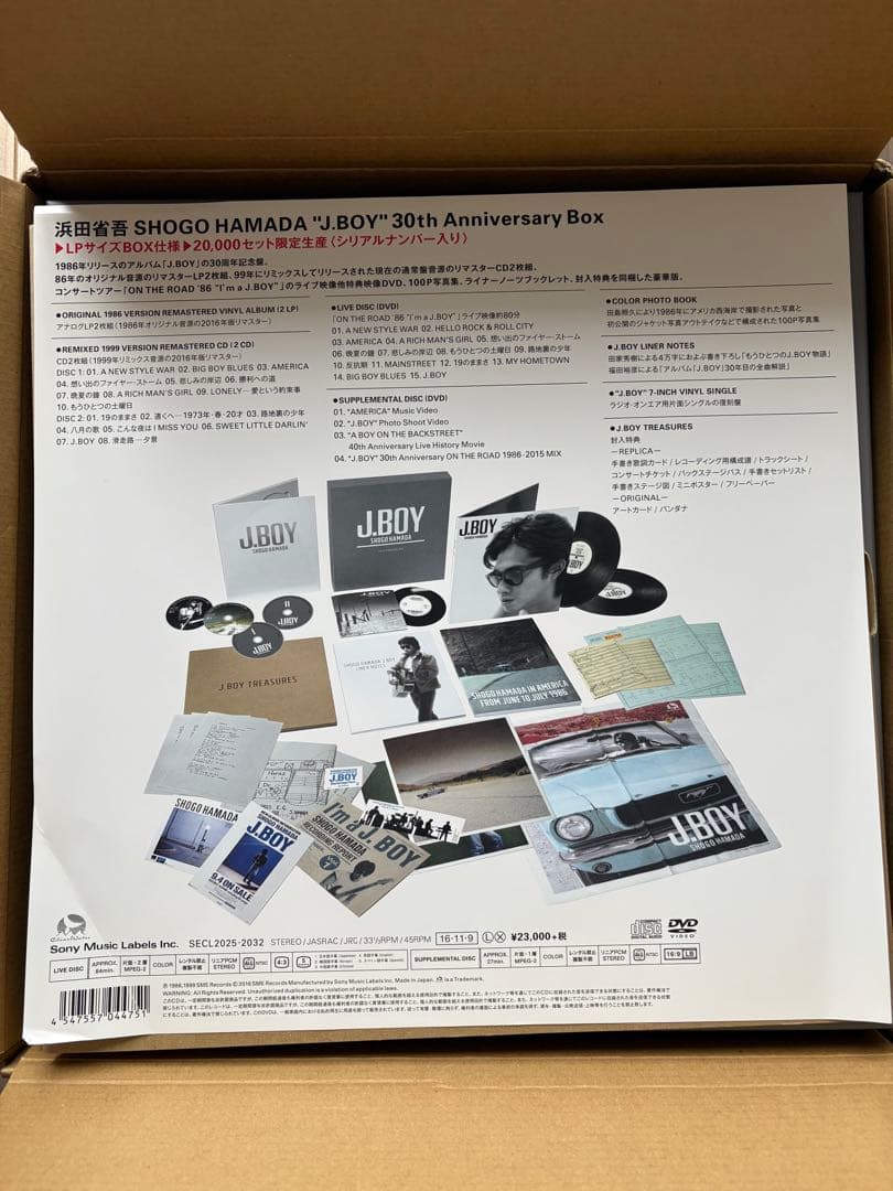 浜田 省吾 J.BOY\" 30thAnniversary Box完全生産限定盤