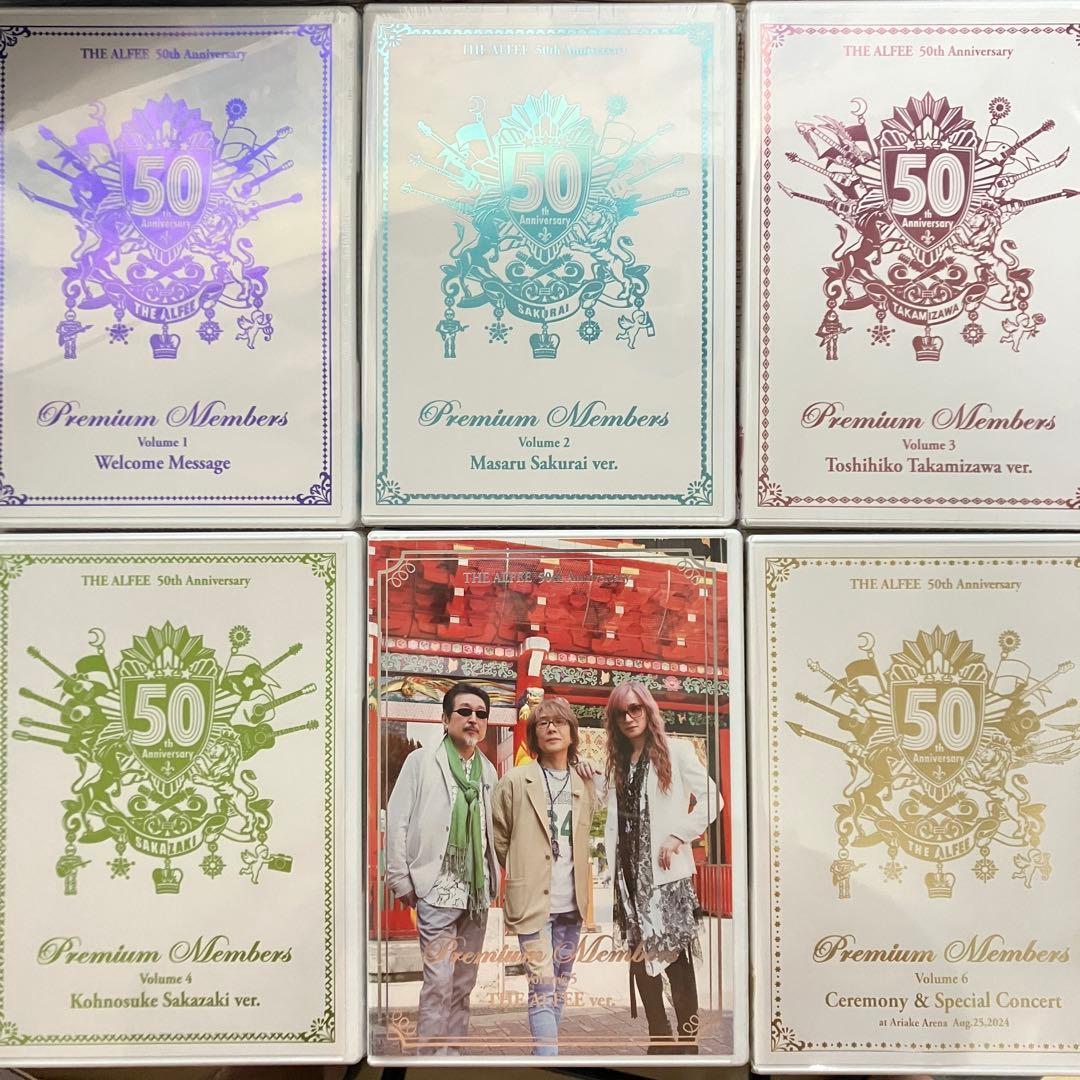 THE ALFEE 50th PremiumMembers DVD ６巻セット