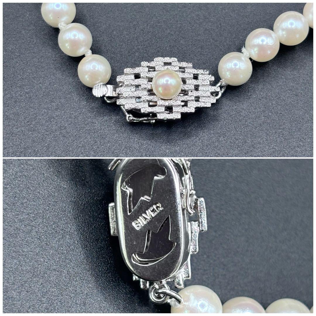 百貨店購入✨干渉色◎ あこや真珠パールロングネックレス 2連3連　120cm